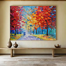 Load image into Gallery viewer, Autumn Path Stroll Large - Scale Hand - painted Abstract Acrylic Art DLZ200