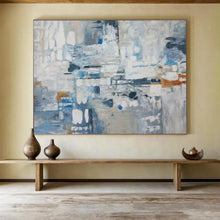 Load image into Gallery viewer, Cool - Toned Urban Abstraction Abstract acrylic painting DLZ018