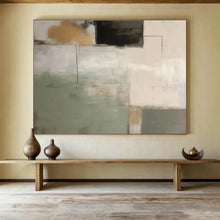 Load image into Gallery viewer, Geometric Abstract Painting with Earth Tones for Modern Office & Art - Loving Library DKH328