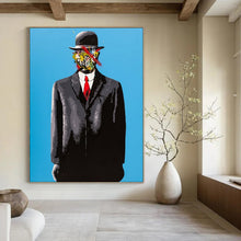 Load image into Gallery viewer, Pop - Art Abstract Figure Painting, Colorful Graffiti - Masked Art for Urban Loft & Creative Office LargeART2185