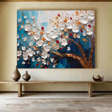 Load image into Gallery viewer, Textured Tree “Blossom Burst” Painting on Canvas, Dynamic Floral Art DKH888