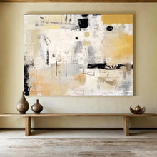 Load image into Gallery viewer, Neutral Tones Abstract Geometric Shapes Abstract acrylic painting DLZ061