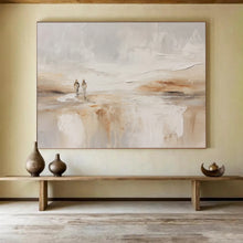 Load image into Gallery viewer, Minimalist Beach Walk Abstract acrylic painting DLZ080