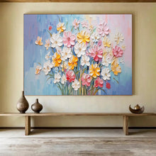 Load image into Gallery viewer, “3D Floral Bouquet” - Textured Abstract Acrylic Flowers, For Garden Room and Powder Room DLZ210