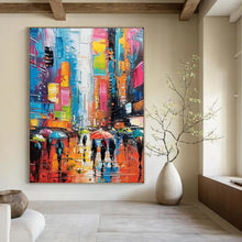Load image into Gallery viewer, Vibrant Urban Abstract Art, Ideal for Modern Living Room & Creative Café LargeART2141