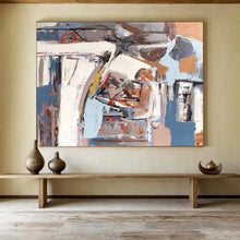 Load image into Gallery viewer, Urban Abstract in Neutral Tones Abstract acrylic painting DLZ026