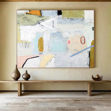Load image into Gallery viewer, Textured Urban - Mosaic Abstract Painting on Canvas DKH554