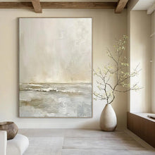 Load image into Gallery viewer, Soft - Toned Seascape Abstract - Fits Coastal Bedroom & Relaxation Nook LargeART2360