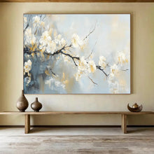 Load image into Gallery viewer, Soft - Toned “Blossom Branch” Painting on Canvas, Serene Floral Decor DKH805