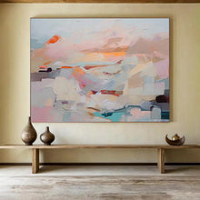 Load image into Gallery viewer, Pastel Abstract Landscape Painting On Canvas DKH410