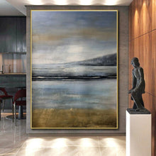 Load image into Gallery viewer, Coastal Tonal Landscape Art for Beach House Bedroom & Nautical - Themed Café LargeART0908