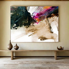 Load image into Gallery viewer, Expressive Abstract Ink - Like Painting On Canvas DKH376