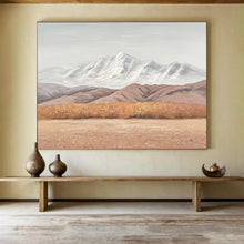 Load image into Gallery viewer, Mountain View “Serene Horizon” Painting on Canvas, Minimalist Landscape Art DKH890