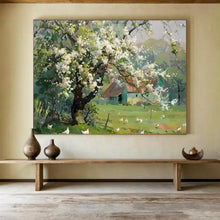 Load image into Gallery viewer, “Spring Farmyard” - Landscape Abstract Acrylic of a Rural Scene, Perfect for Kitchen and Porch DLZ215