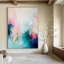 Load image into Gallery viewer, Soft Color Abstract Canvas Painting, Perfect for Romantic Bedroom & Calming Spa Area LargeART1173