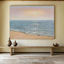Load image into Gallery viewer, Textured Seashore: Tactile Coastal Abstract Large - Scale Hand - painted Abstract Acrylic Art DLZ184