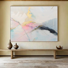 Load image into Gallery viewer, Gold - Accented Abstract Painting with Soft Colors DKH479