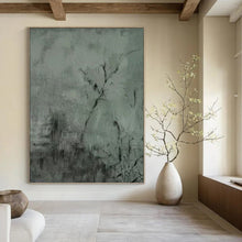 Load image into Gallery viewer, “Textured Grey Abstract” - Grey Abstract Art on Canvas DKH1205