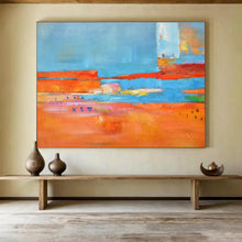 Load image into Gallery viewer, Bold Color - Striped Abstract Painting On Canvas DKH408