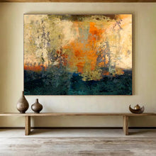 Load image into Gallery viewer, Warm - Toned Abstract Landscape Painting On Canvas DKH378