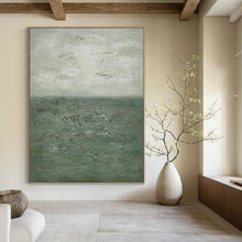 Load image into Gallery viewer, “Textured Grey Sea & Sky” - Atmospheric Coastal Art on Canvas DKH1504