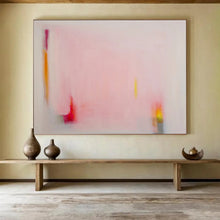 Load image into Gallery viewer, Soft Pink Abstract Minimalist Art for Serene Bedroom & Quiet Reading Nook DKH057