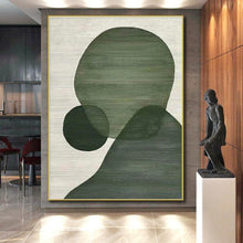 Load image into Gallery viewer, Green Geometric Shapes Acrylic Art - Suited for Mid - century Modern Nursery & Minimalist Study LargeART0593