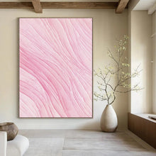 Load image into Gallery viewer, Soft Pink Textured Abstract, Ideal for Minimalist Nursery & Serene Meditation Space LargeART1979