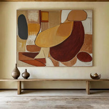 Load image into Gallery viewer, Warm Tone Abstract Art for Mid - Century Modern Home & Art Gallery DKH088