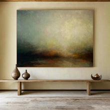 Load image into Gallery viewer, Softly Colored Abstract Landscape Painting on Canvas - “Misty Morning” DKH773