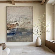 Load image into Gallery viewer, Grey - Blue Muted Abstract Acrylic Art, Suited for Hallway & Studio Spaces LargeART0976
