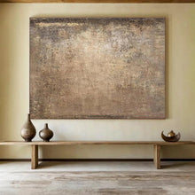 Load image into Gallery viewer, Earthy Textured Abstract Painting on Canvas - “Time’s Canvas” DKH599