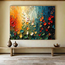 Load image into Gallery viewer, Colorful Flower Field Abstract Painting on Canvas - “Sunset Garden” DKH687