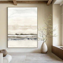 Load image into Gallery viewer, Gray - White Abstract Watercolor Art, Perfect for Serene Bedroom & Calming Bathroom LargeART2054