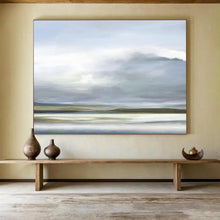 Load image into Gallery viewer, Light - Hued Landscape Abstract Painting On Canvas DKH360