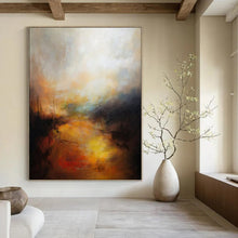 Load image into Gallery viewer, Abstract Painting, Warm - Toned Landscape - Perfect for Living Room & Bedroom Decor LargeART2333