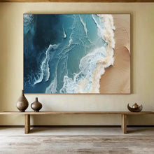 Load image into Gallery viewer, Aerial Ocean Waves - Modern Living Room Art LargeART1547