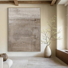 Load image into Gallery viewer, Beige - Grey Earthy Abstract Acrylic Art, Fit for Patio & Conservatory Displays LargeART0980