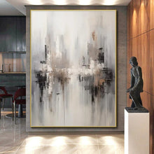 Load image into Gallery viewer, Misty Cityscape Abstraction for Bedroom & Hotel Lobby LargeART0830