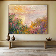 Load image into Gallery viewer, Pastel Meadow Sunrise Large - Scale Hand - painted Abstract Acrylic Art DLZ195