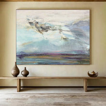Load image into Gallery viewer, Dreamy Sky Abstract Painting for Poetry Corner & Minimalist Nursery DKH196