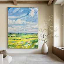 Load image into Gallery viewer, Colorful Impressionistic Landscape Painting, Ideal for Cheerful Living Room & Art - Filled Hallway LargeART2150