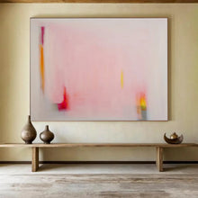 Load image into Gallery viewer, Soft Pink Abstract Minimalist Art - Ideal for Calm Nursery & Serene Yoga Studio DKH024