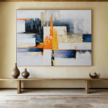 Load image into Gallery viewer, Geometric Abstract Painting with Bold Colors for Creative Studio & Urban Loft DKH220