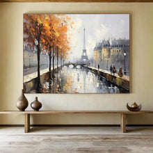 Load image into Gallery viewer, Autumn in Paris Large - scale acrylic painting DLZ171