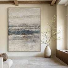 Load image into Gallery viewer, Neutral Textured Abstract Art for Rustic - style Living Room & Minimalist Art Gallery LargeART0964
