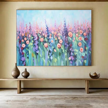 Load image into Gallery viewer, “Pastel Flower Meadow” - Soft - Hued Abstract Acrylic, For Bedroom and Yoga Studio DLZ229