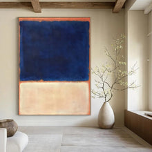 Load image into Gallery viewer, “Blue and Orange Color - Field” - Rothko - Style Art on Canvas DKH1622