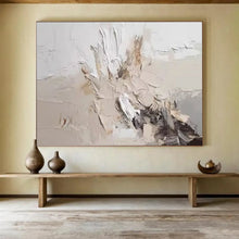 Load image into Gallery viewer, Textured Neutral Abstract Painting on Canvas - “Subtle Dynamics” DKH618
