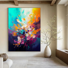 Load image into Gallery viewer, Vibrant Color Burst Art for Creative Studio & Party - Themed Lounge LargeART0918